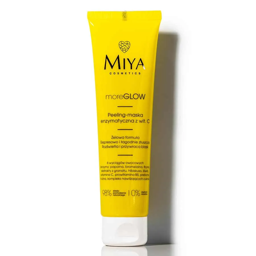 foto peeling enzimatico con vitamina c moreglow miya