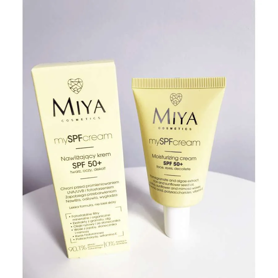 foto protector solar facial myspfcream miya 2
